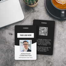 QR-kodbricka för medarbetares ID-fotofil för Logot