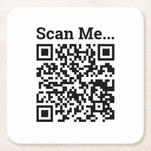 QR-koddesign Underlägg Papper Kvadrat
