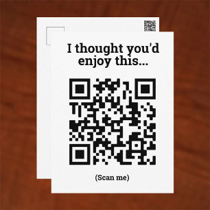 QR-koddesignvykort Vykort