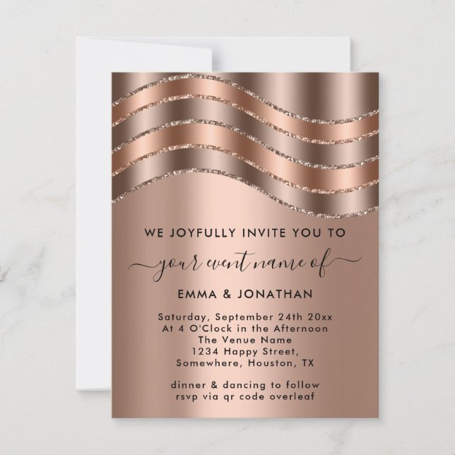 QR-koden Bröllop Möhippa Birthday Ro  (Framsida)