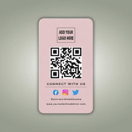 QR-koden följer genomsökningen för att ansluta til Visitkort