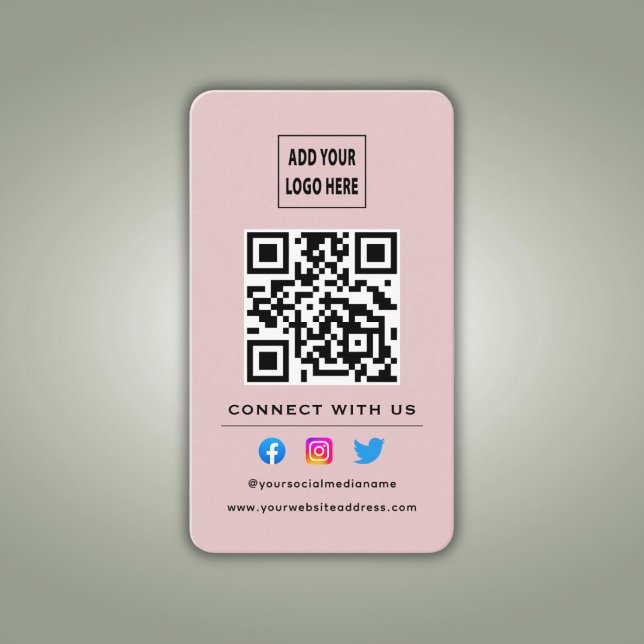 QR-koden följer genomsökningen för att ansluta til Visitkort (Skapare uppladdad)