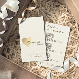 QR-koden för elegant i Glitter Heart Tack Visitkort