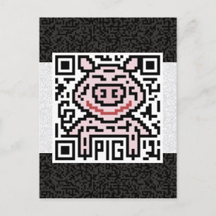 QR-koden Gris Vykort