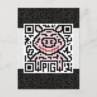 QR-koden Gris Vykort