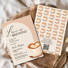 QR-koden Kärlek är Möhippan för bryggerikaffe Inbjudningar