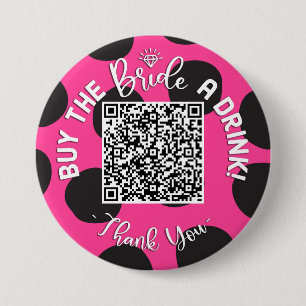 QR-koden Köp en drink Bachelorette Cowgirl Knapp