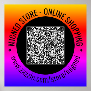 QR-koden Poster exempel med Anpassningsbar