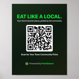 QR-kodfolder för städer och handelskammare, Poster