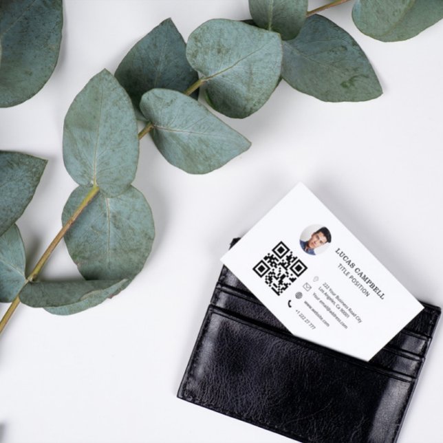 QR-kodfoto-Affärskort Visitkort (Skapare uppladdad)