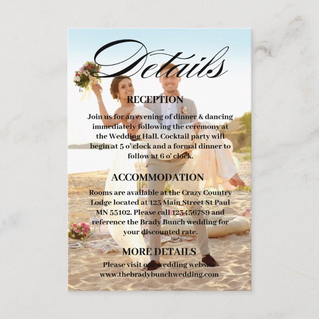 QR-kodfoto för Bröllop webbplats - OSA för registe Tilläggskort (Framsida)