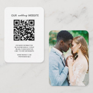 QR-kodfoto för Bröllop webbplats, OSA kort