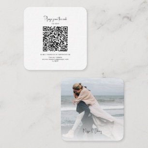 QR-kodfoto för Bröllop webbplats, QR-kort Tilläggskort