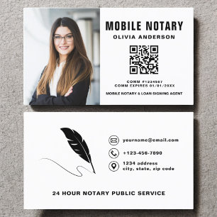 QR-kodfoto för Mobile Notary Sigary Agent Visitkort