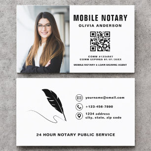 QR-kodfoto för Mobile Notary Sigary Agent Visitkort