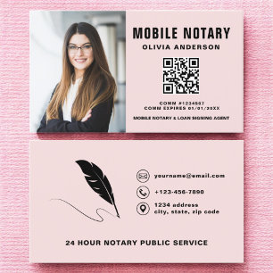 QR-kodfoto för Mobile Notary Sigary Agent Visitkort