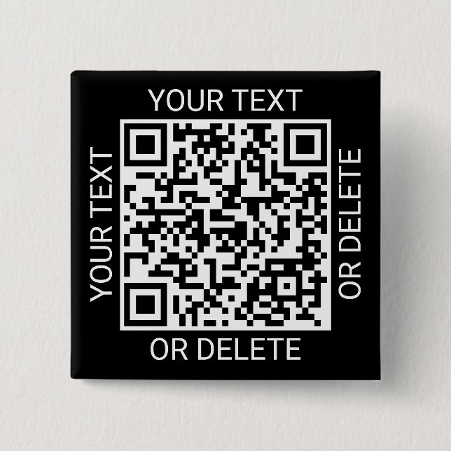 QR-kodgenerator - kampanjwebbplats Modern svart Knapp (Framsida)