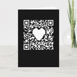 QR-kodgenerator med ett hjärta Kort