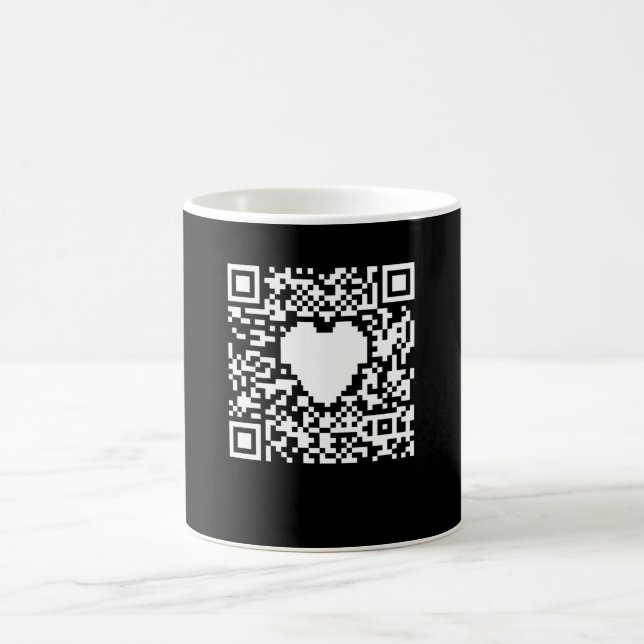 QR-kodgenerator med hjärta Kaffemugg (Center)
