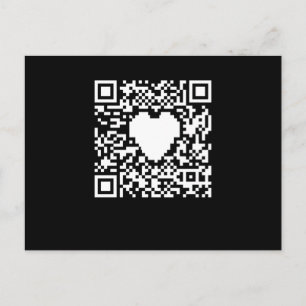 QR-kodgenerator med hjärta Vykort