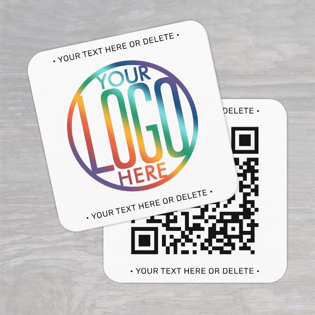 QR-kodgenerator och Logotyp - modern, minimalistis Fyrkantigt Visitkort (Skapare uppladdad)