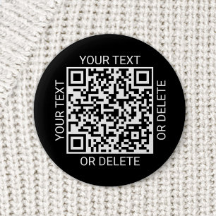QR-kodgenerator Reklamwebbplats Enkel svart Knapp