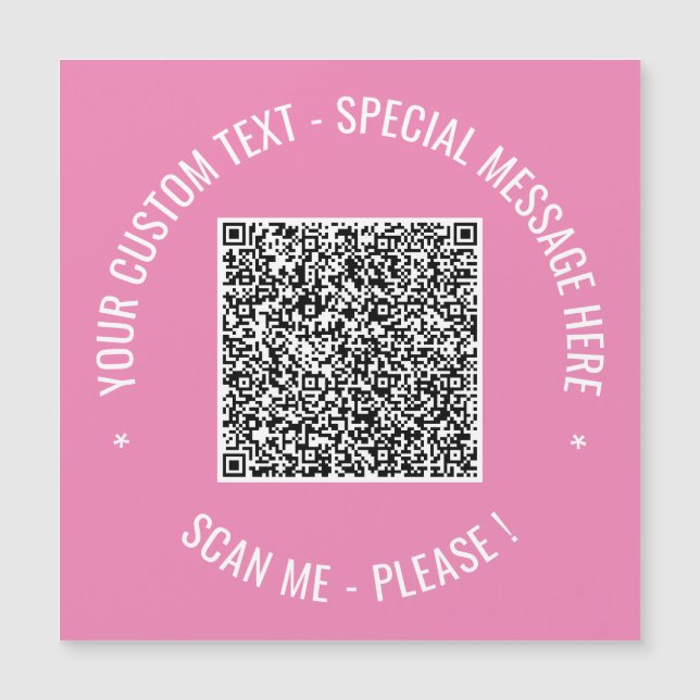 QR-kodgenomsökningsinformation, Anpassningsbar Fär (Framsida)