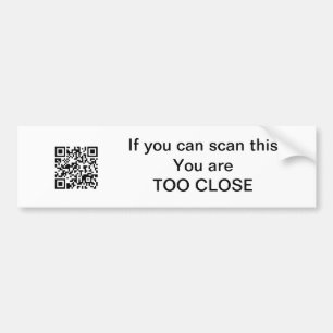 QR kodifierar bildekalet - humor Bildekal