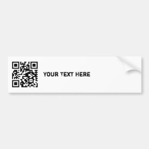 QR kodifierar bildekalmallen Bildekal