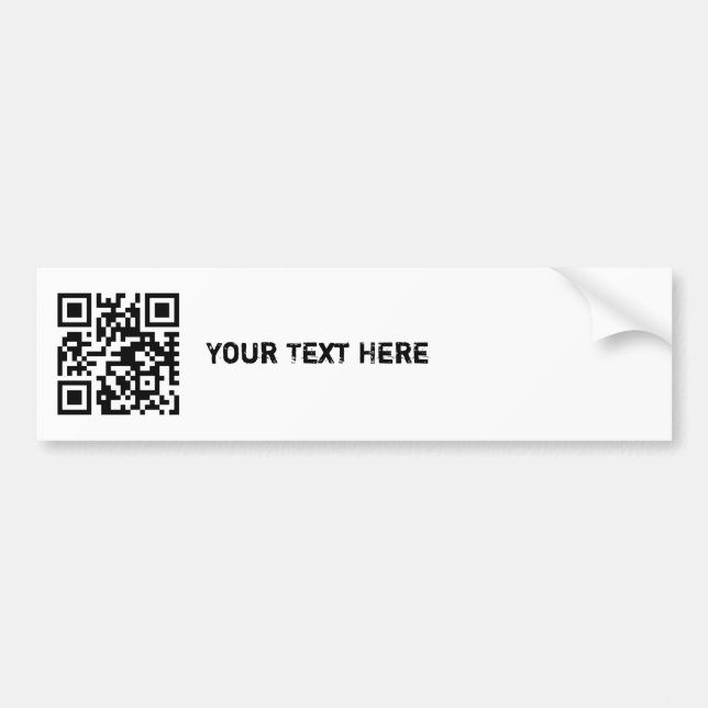 QR kodifierar bildekalmallen Bildekal (Framsidan)