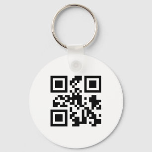 QR kodifierar den Keychain mallen Nyckelring