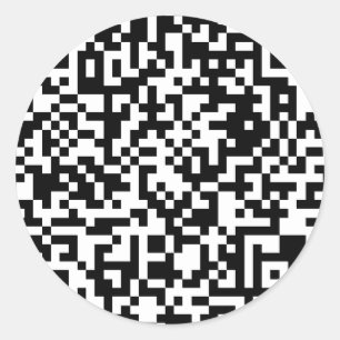 QR kodifierar design Runt Klistermärke