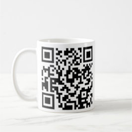 QR kodifierar designkaffekoppen som är bäst på Kaffemugg