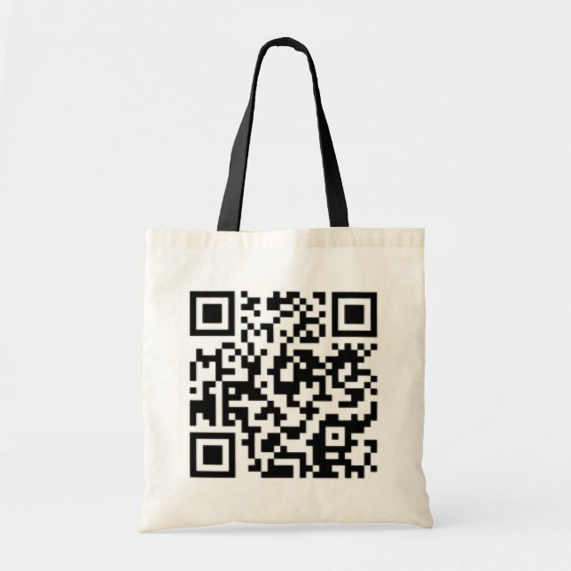 QR kodifierar designtoto: Bäst på svart eller lätt Tygkasse (Framsidan)