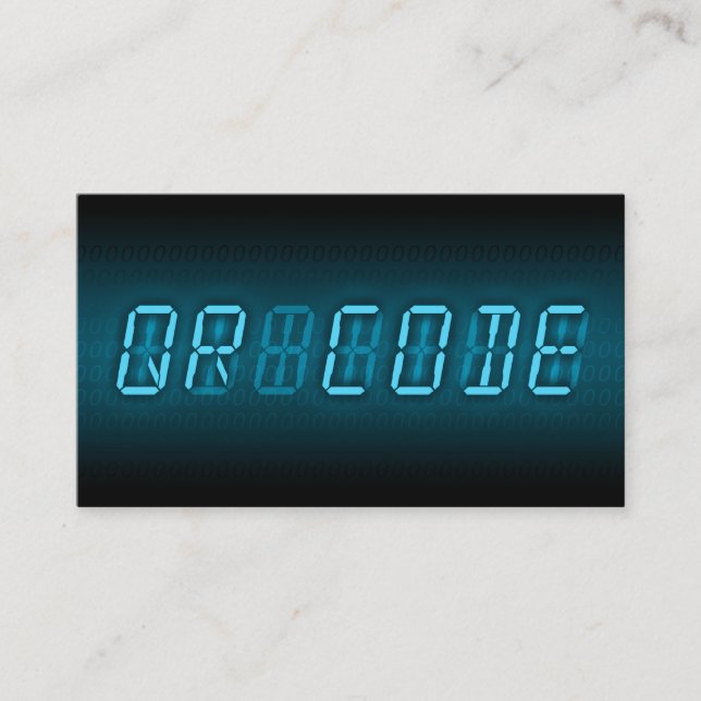 QR KODIFIERAR: digital readout Visitkort (Framsida)