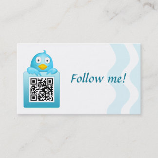 QR kodifierar följer mig visitkortmallen Visitkort