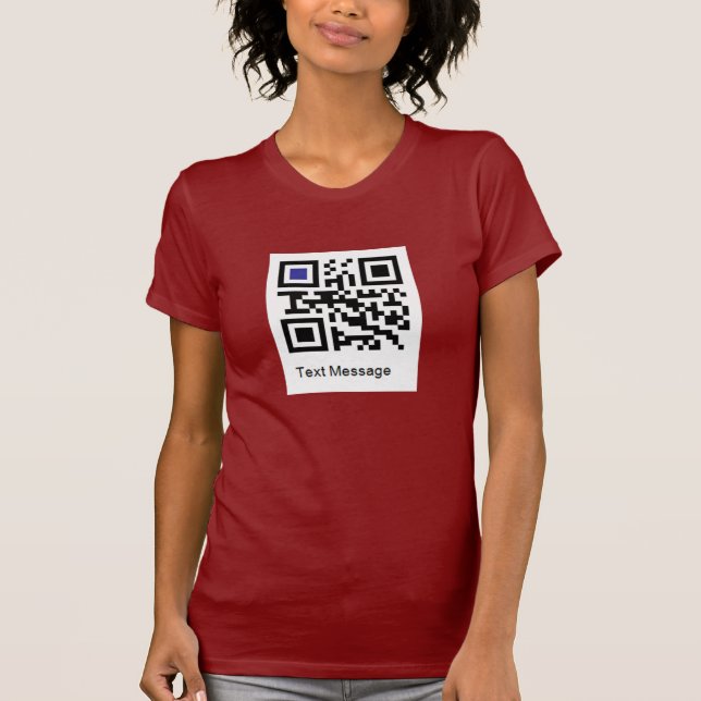 QR kodifierar för "MIG FÖRMIDDAGEN ETT LESBISKT ", Tee Shirt (Framsida)