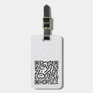 QR kodifierar hästen Bagagebricka