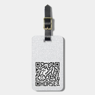 QR kodifierar hästen Bagagebricka