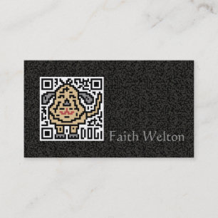 QR kodifierar hunden Visitkort