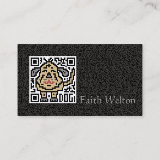 QR kodifierar hunden Visitkort