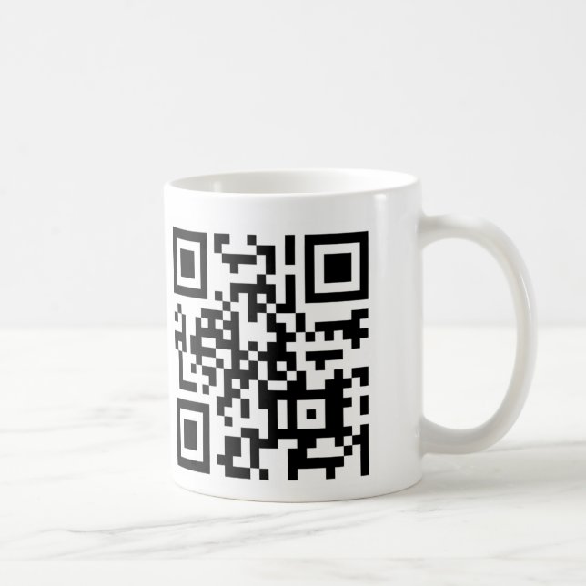QR kodifierar hur nu bruntkon? Kaffemugg (Höger)