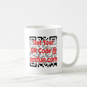 QR kodifierar Kaffemugg