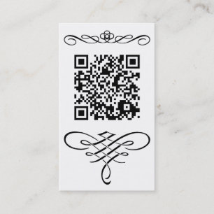 QR kodifierar krusidull Visitkort