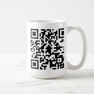 QR kodifierar muggen Kaffemugg