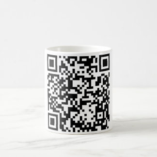 QR kodifierar muggen Kaffemugg
