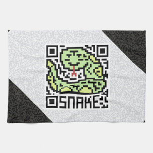 QR kodifierar ormen Kökshandduk