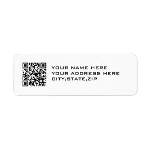 QR KODIFIERAR RETURADRESS ETIKETT