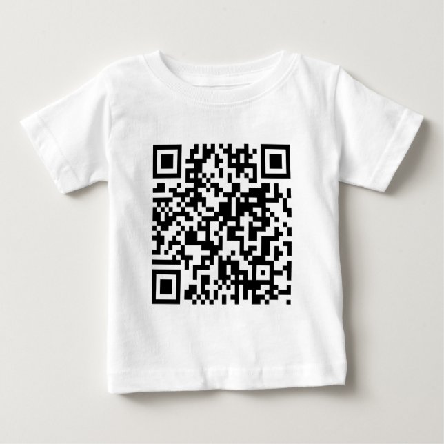 QR kodifierar T-shirt (Framsida)