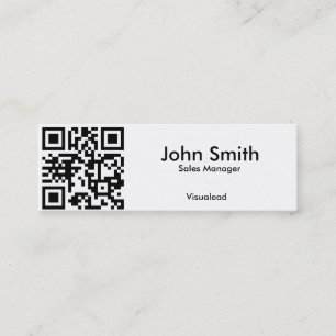 QR kodifierar visitkorten Mini Visitkort